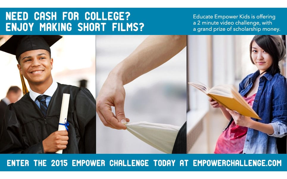 Win a $1000 Scholarship – Educate and Empower Kids